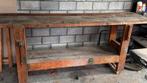 Houten werkbank, Ophalen, Zo goed als nieuw, Bankschroef