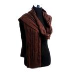 SJAAL BRUIN DIK EN WARM UNISEX 220X35 CM NIEUW, Vêtements | Hommes, Bonnets, Écharpes & Gants, Enlèvement ou Envoi, Neuf, Écharpe