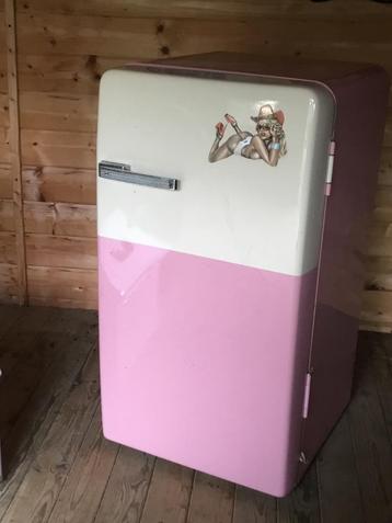 Retro ijskast, Elektronische apparatuur, Koelkasten en IJskasten, Ophalen, Gebruikt