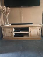 Massief Eiken tv meubel met gratis salontafel, Huis en Inrichting, Kasten |Televisiemeubels, Ophalen, 100 tot 150 cm, Eikenhout