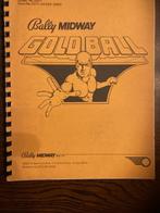 BALLY MIDWAY GOLDBALL INSTALLATION AND GENERAL GAME OPERATIO, Elektronisch, Bally, Ophalen of Verzenden, Zo goed als nieuw