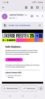Ticket 2 personen lokerse feesten plus tent voor zondag