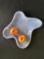 Vintage keramische schaal 50s  lege zak blauwe fruitsnijder, Ophalen