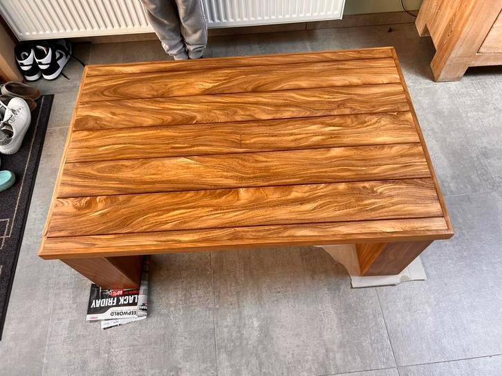Unieke salontafel, Maison & Meubles, Tables | Tables de salon, Neuf, 50 à 75 cm, 50 à 100 cm, 50 à 100 cm, Autres essences de bois