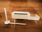 Multifunctionele toiletrol houder, Ophalen, Nieuw, Wit