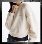 Tommy Jeans Teddy Fleece Oversized Sweatshirt (XS) wit, Kleding | Dames, Truien en Vesten, Tommy hilfiger, Wit, Nieuw, Ophalen of Verzenden