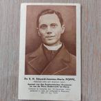 Oud bidprentje priester Poppe, Verzamelen, Ophalen of Verzenden, Zo goed als nieuw