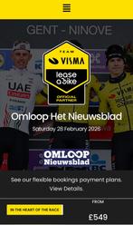 Visma LAB VIP experience Omloop het Nieuwsblad, Tickets & Billets, Février
