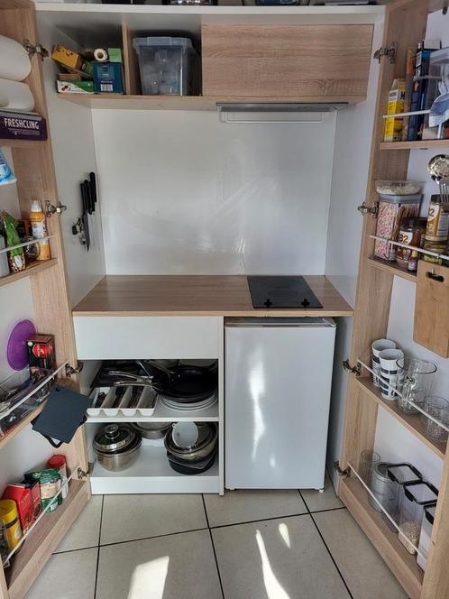 Keuken-kast, Huis en Inrichting, Keuken | Complete keukens, Zo goed als nieuw, Overige typen, Wit, Hout, Ophalen