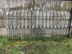 Metalen hekwerk en poort, Tuin en Terras, Ophalen, Met poort, Gebruikt, Spijlenhekwerk