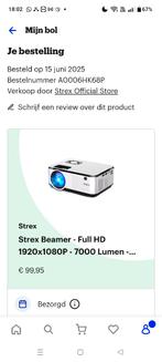 Beamer met projectiescherm, Audio, Tv en Foto, Ophalen, Zo goed als nieuw, Strex