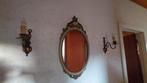 ovaalvormige spiegel met een sierlijke, barokke lijst, Antiek en Kunst, Ophalen, Ovaal, Minder dan 50 cm, Minder dan 100 cm