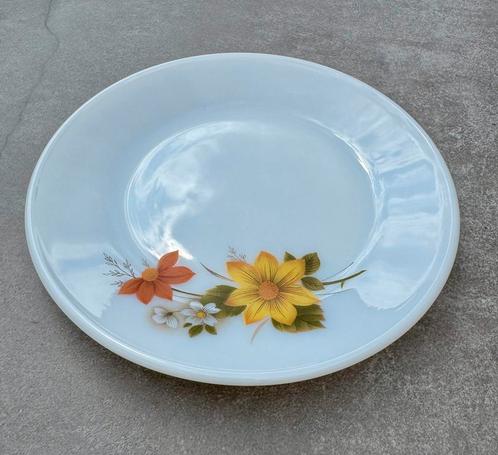 Vintage set van 6 kleine bordjes met bloemenmotief, Antiek en Kunst, Antiek | Servies los, Ophalen of Verzenden