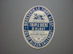 bière - étiquette - Brasserie d'Alost, Enlèvement ou Envoi, Utilisé, Panneau, Plaque ou Plaquette publicitaire, Autres marques