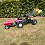 tractor met aanhangwagen, Ophalen, Gebruikt