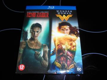 DVD Tomb Raider & Wonder Woman (Blu-ray) NIEUW