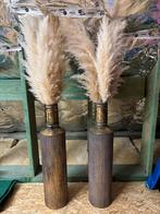Vazen met pampas, Huis en Inrichting, Woonaccessoires | Droogbloemen, Ophalen, Zo goed als nieuw