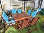 Tuinset, Tuin en Terras, Tuinsets en Loungesets, Tuinset, 8 zitplaatsen, Gebruikt, Hout