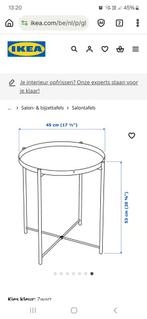 Zwarte bijzettafel van Ikea, Huis en Inrichting, Tafels | Bijzettafels, Minder dan 55 cm, Gebruikt, Rond, Ophalen