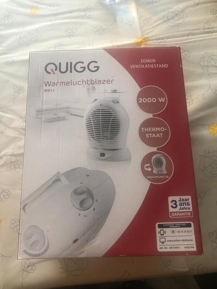 warme luchtblazer 2000W, Doe-het-zelf en Bouw, Verwarming en Radiatoren, Zo goed als nieuw, Thermostaat, 30 tot 80 cm, Minder dan 60 cm