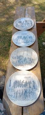 Lot assiette terre de verre vie de caserne