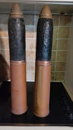 2 koperen obussen / wereldoorlog, Antiek en Kunst, Ophalen