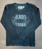 Stoere zwarte T-shirt merk Bomba Boys maat 134-140, Garçon, Enlèvement ou Envoi, Chemise ou À manches longues, Comme neuf