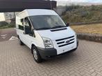 Ford Transit 2.4TDCI L2H2 DubbelCabine AIRCO 141pk, Auto's, Bestelwagens en Lichte vracht, Voorwielaandrijving, Stof, Zwart, Wit