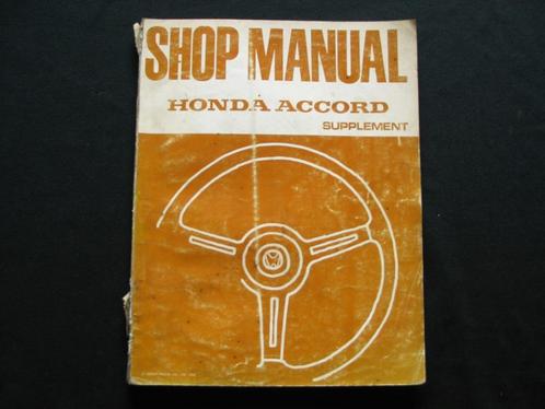 Werkplaatsboek Honda Accord (1976) supplement, Auto diversen, Handleidingen en Instructieboekjes, Ophalen of Verzenden
