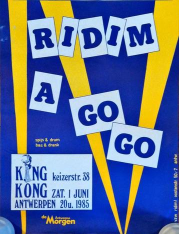 Affiche reggaeparty in King Kong Antwerpen