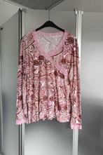 T-shirt - Top - Roze - M&S Mode - XL - Bloemen - Dames - €3, Kleding | Dames, Grote Maten, Gedragen, Shirt of Top, Ophalen of Verzenden
