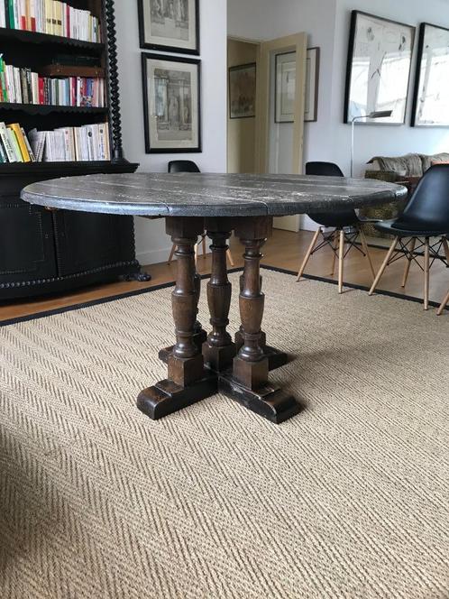 Eetkamertafel, Huis en Inrichting, Tafels | Eettafels, Gebruikt, 150 tot 200 cm, Vijf personen of meer, Rond, Eikenhout, Ophalen