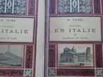 1880 Voyage en ITALIE H. TAINE 2 volumes Naples Rome Venise, Ophalen of Verzenden