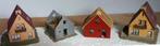 Ensemble de 4 maisons   1/87   HO, Autres marques, Enlèvement ou Envoi, Utilisé, Pont, Tunnel ou Bâtiment