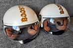 2 scooterhelm boosterhelm retro helm, Ophalen, Zo goed als nieuw, Medium, Boost