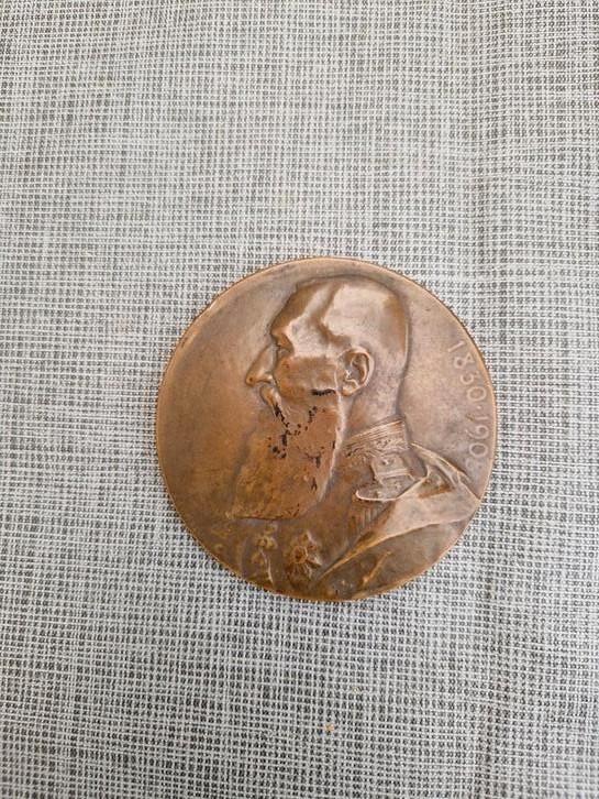 Gedenkpenning 75 jaar Belgische onafhankelijkheid, Postzegels en Munten, Penningen en Medailles, Ophalen
