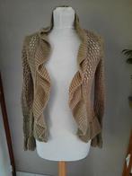 Leuke gillet - kleur beige/licht bruin - maat 36, Ophalen of Verzenden, Zo goed als nieuw, Maat 36 (S), Beige