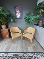 Set van 2 vintage rotan faux-bamboo stoelen, Enlèvement