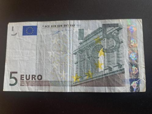 2002 Allemagne 5 euros 1ère série Duisenberg code P010, Timbres & Monnaies, Billets de banque | Europe | Euros, Billets en vrac