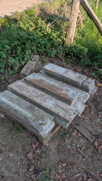 Blauwsteen dorpels, Tuin en Terras, Tegels en Klinkers, Ophalen, Gebruikt, Natuursteen, Overige typen