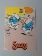 Autocollant Schtroumpf Suzy no 1, Collections, Envoi, Comme neuf, Différents Schtroumpfs, Autres types