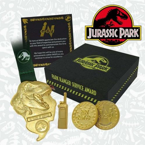 Jurassic Park Ranger Service Award 24K Goud Verguld, Verzamelen, Film en Tv, Nieuw, Film, Overige typen, Ophalen of Verzenden