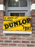 Emaille Dunlop, Ophalen of Verzenden, Zo goed als nieuw, Reclamebord