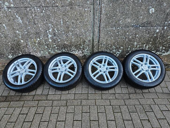 17" Velg/band Continental Winter (Audi, VW, BMW, Mercedes), Autos : Pièces & Accessoires, Pneus & Jantes, Jante(s), Pneus hiver