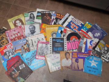 Lot oude singels D / 50 stuks / Bieden beschikbaar voor biedingen