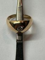 Mooie geel goud ring 18k, Handtassen en Accessoires, Ringen, Ophalen
