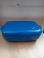 Microgolf pot van Tupperware rechthoekig model 1,7 liter, Maison & Meubles, Cuisine| Tupperware, Comme neuf, Bleu, Enlèvement ou Envoi