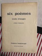 Six poèmes - Albert Delstanche, Antiquités & Art, Envoi