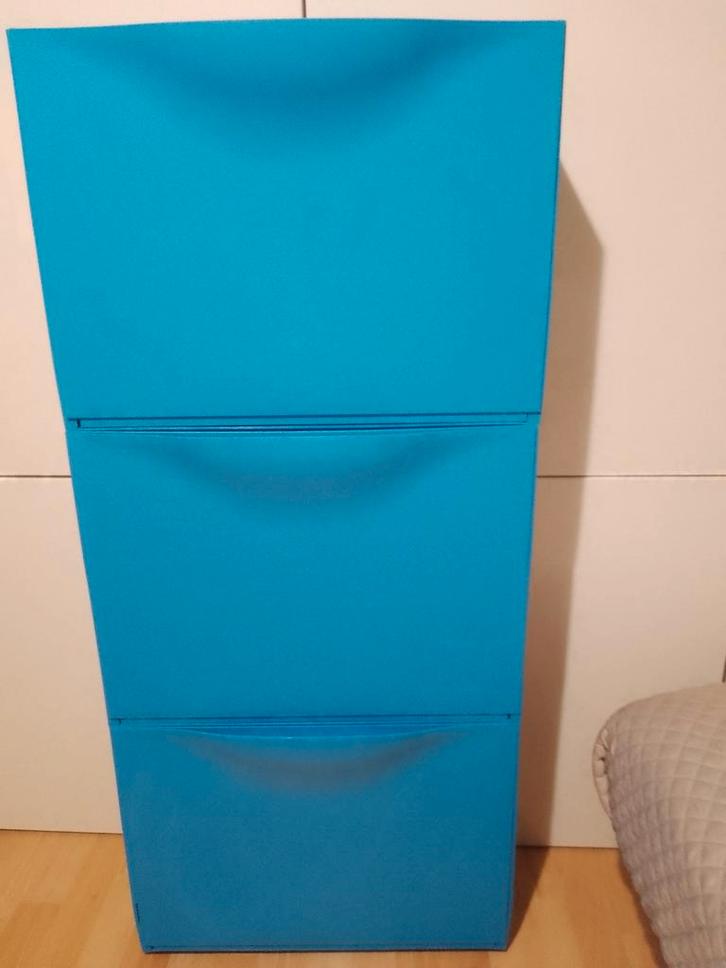 3x IKEA Trones blauw, Huis en Inrichting, Kasten | Schoenenkasten, Gebruikt, Ophalen