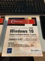 Livre Certification Windows 10 partie 1 et 2, Livres, Informatique & Ordinateur, Enlèvement, Système d'exploitation, Neuf